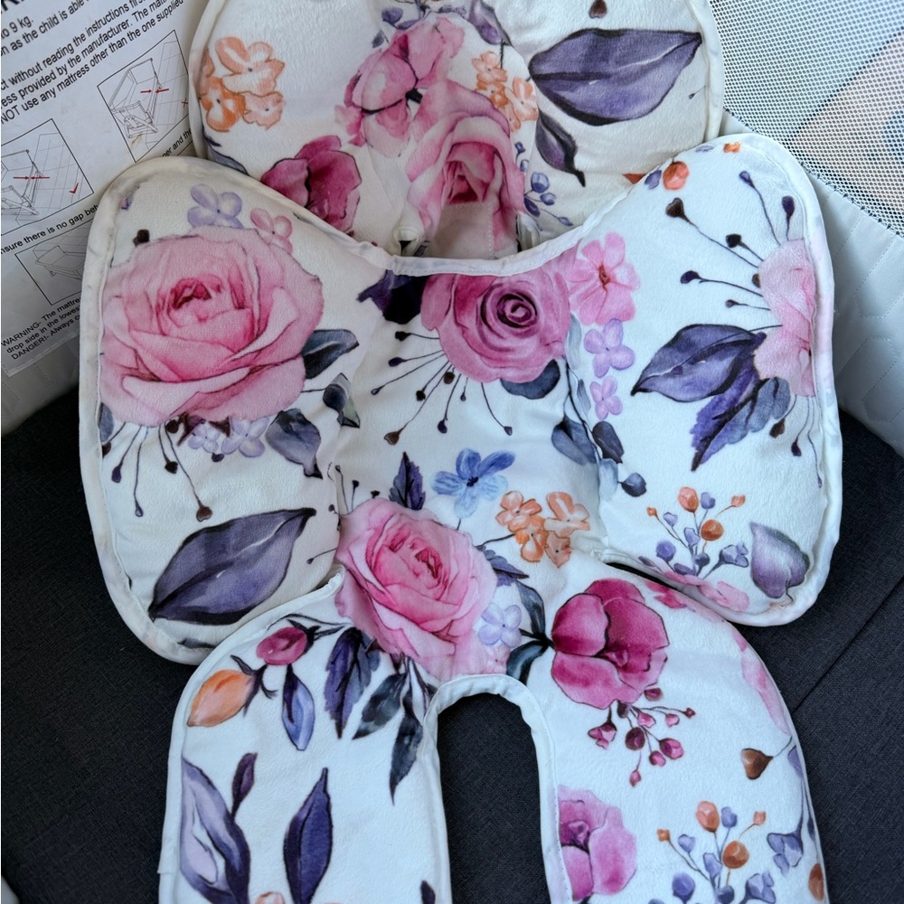 SOLD Floral Baby Seat Cushion